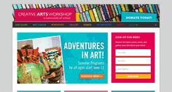 Desktop Screenshot of creativeartsworkshop.org