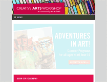 Tablet Screenshot of creativeartsworkshop.org